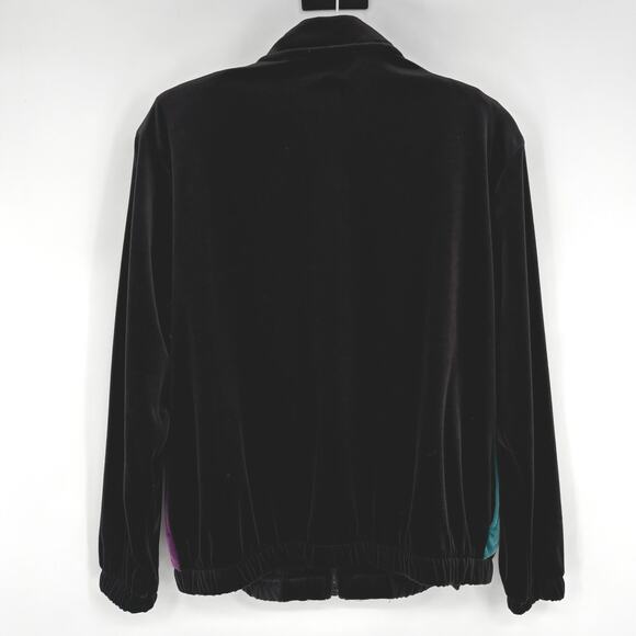 Teddi Vintage Velvet Zip-Up Jacket Size S - Picture 5 of 6